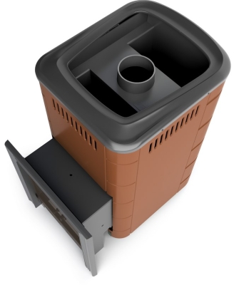 Печь для бани ПБ Уренгой 2018 Inox БСЭ терракота