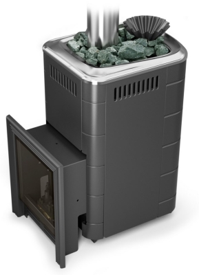 Печь для бани ПБ Таймыр 2017 Inox БСЭ ЗК антрацит