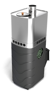 Печь для бани ПБ Бирюса 2013 Carbon ДА ЗК антрацит