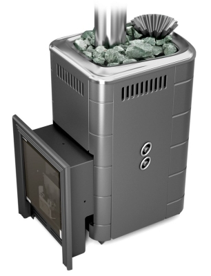 Печь для бани ПБ Таймыр 2017 Carbon БСЭ ЗК ТО антрацит