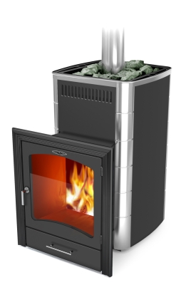 Печь для бани ПБ Калина II Carbon БСЭ антрацит НВ ПРА